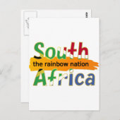 Zuid-Afrika: de regenboognatie Briefkaart (Voorkant / Achterkant)