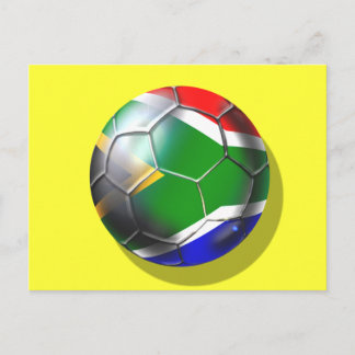 Zuid-afrika diep grove Voetballen kunst Briefkaart