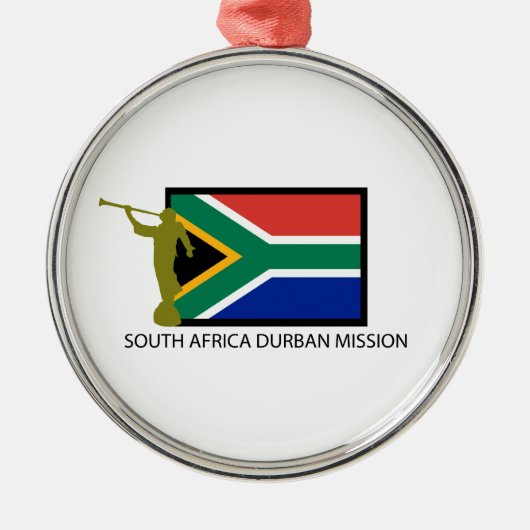 ZUID-AFRIKA DURBAN MISSIE LDS CTR METALEN ORNAMENT (Voorkant)
