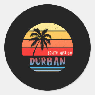 Zuid-Afrika Durban Ronde Sticker