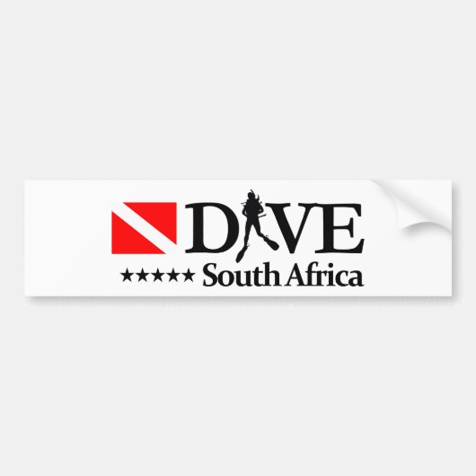 Zuid-Afrika DV4 Bumpersticker (Voorkant)