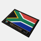 Zuid-Afrika en Afrikaanse vlag/sport Welkom Deurmat (Schuin)