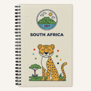Zuid-Afrika Erfgoed & Savanne Cheetah Foto Notitieboek