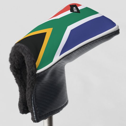 Zuid-Afrika Flag - Custom Golf Putter Head Hoesje Golfheadcover (3/4 voorkant)