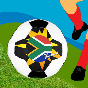 Zuid-Afrika Football en Afrikaanse vlag / BANG Voetbal