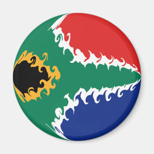 Zuid-Afrika - Gnarly Flag Magneet