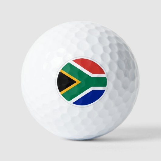 Zuid-Afrika Golf Balls, vlaggolfers/patriotten Golfballen (Voorkant)