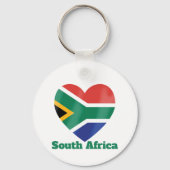 Zuid-Afrika Hart Vlag Sleutelhanger (Achterkant)