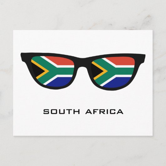 Zuid-Afrika heeft aangepaste tekst en kleuren brie Briefkaart (Voorkant)