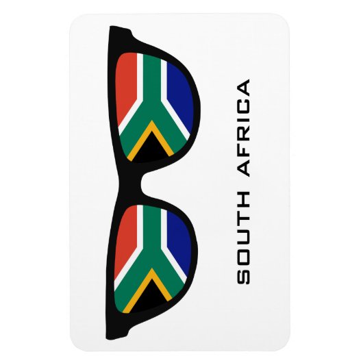 Zuid-Afrika heeft aangepaste tekst en kleurenmagne Magneet (Verticaal)