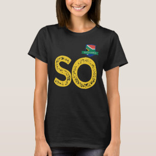 Zuid-Afrika Human-Flag Group Letter S en O Zuid T-shirt