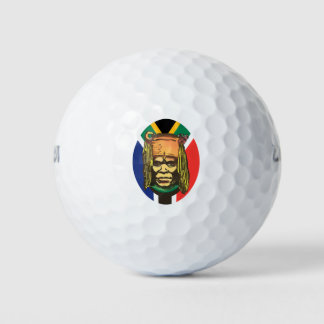 Zuid-Afrika Inheems zwart man Golfballen
