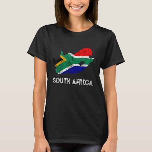 Zuid-Afrika Kaart overzicht Zuid-Afrika T-shirt (Voorkant)