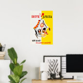 Zuid-Afrika Kunst Afrikaanse Print Reisposter (Thuiskantoor)