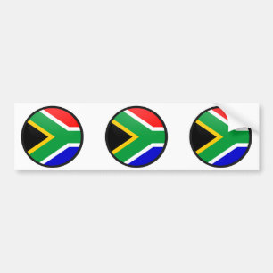 Zuid-Afrika kwaliteit Vlag Cirkel Bumpersticker