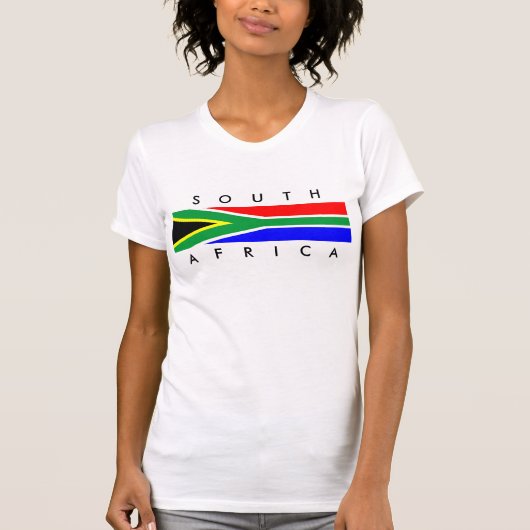 zuid - afrika - landenvlag - naam tekst t-shirt (Voorkant)