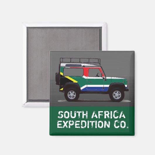 ZUID-AFRIKA MAGNEET (Voorkant / Achterkant)