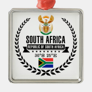 Zuid-Afrika Metalen Ornament