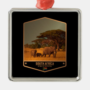 Zuid-Afrika Metalen Ornament