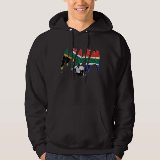 Zuid-Afrika MMA Skull Hoodie (Voorkant)