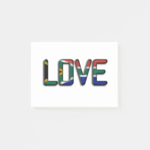 Zuid-Afrika Mooie Liefde Verbazingwekkende Tekst Q Post-it® Notes