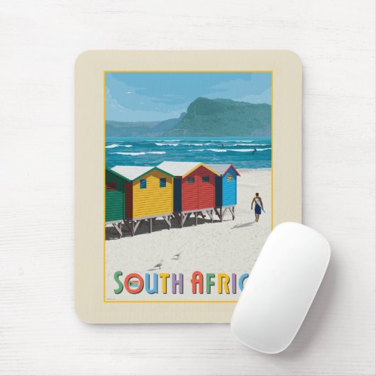 Zuid-Afrika | Muizenberg Beach Muismat (Met muis)