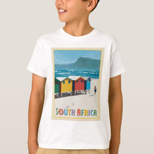 Zuid-Afrika | Muizenberg Beach T-shirt (Voorkant)