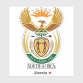 Zuid-Afrika Nationale wapenschild Sticker (Vel)