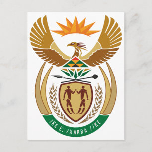 Zuid-Afrika officieel symbool voor wapenheraldry Briefkaart