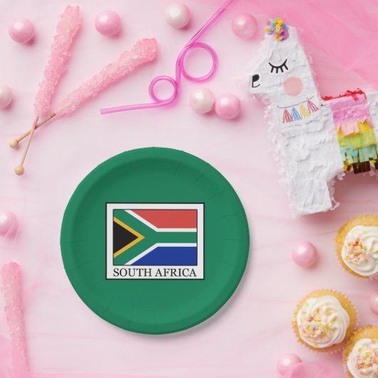 Zuid-Afrika Papieren Bordje (Feest)