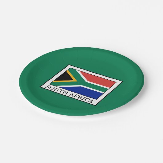 Zuid-Afrika Papieren Bordje (Gekanteld)