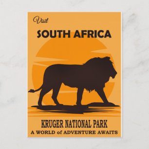 Zuid-Afrika Reisposter Briefkaart