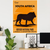 Zuid-Afrika Reisposter Poster (Thuiskantoor)