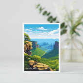 Zuid-Afrika Reizen Illustratie Briefkaart (Staand voorkant)