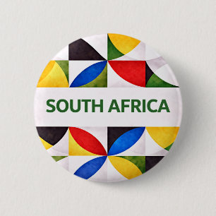 Zuid-Afrika Ronde Button 5,7 Cm