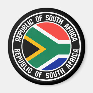 Zuid-Afrika Ronde Embleem Magneet