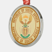 Zuid-Afrika Ronde Embleem Metalen Ornament (Links)