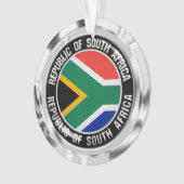 Zuid-Afrika Ronde Embleem Ornament (voorkant)