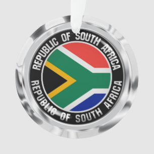 Zuid-Afrika Ronde Embleem Ornament