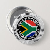 Zuid-Afrika Ronde Embleem Ronde Button 7,6 Cm (Voorkant /achterkant)
