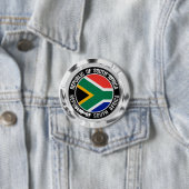 Zuid-Afrika Ronde Embleem Ronde Button 7,6 Cm (In situ)