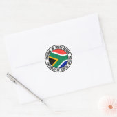 Zuid-Afrika Ronde Embleem Ronde Sticker (Envelop)