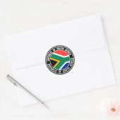 Zuid-Afrika Ronde Embleem Sticker (Envelop)