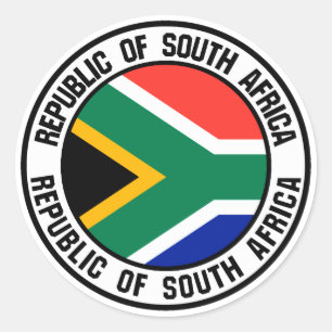 Zuid-Afrika Ronde Embleem Sticker