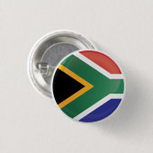 Zuid-Afrika - Ronde - pictogramvlag Button 3,2 Cm (Voorkant /achterkant)