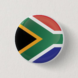 Zuid-Afrika - Ronde - pictogramvlag Button 3,2 Cm