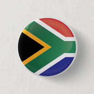 Zuid-Afrika - Ronde - pictogramvlag Button 3,2 Cm