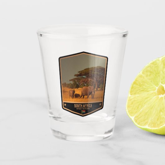 Zuid-Afrika Shot Glas (Voorkant)
