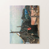 Zuid-Afrika Strandlooper Hut. Legpuzzel (Verticaal)