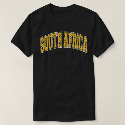 Zuid-Afrika Varsity Style Amber Tet Pullover (Design voorkant)